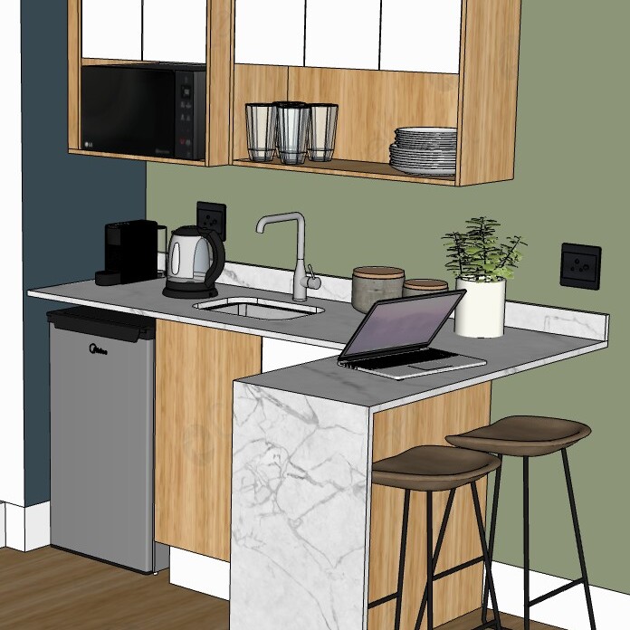 130 on Wilcocks Unit 1 Kitchenette - Concept